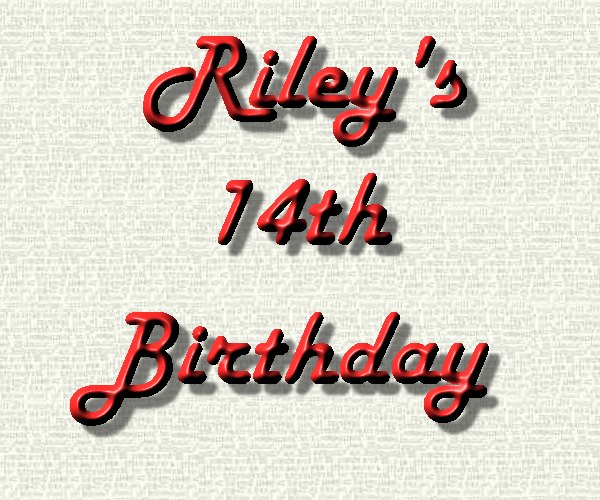 Riley 14th Birthday logo